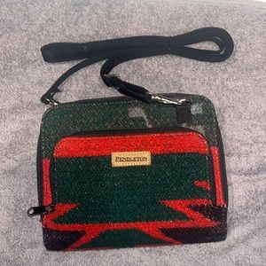 Pendleton Crossbody Organizer Aztec Southwestern Wallet Bag